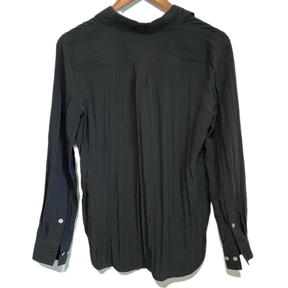 Crinkled Button-Up Shirt - Size Small - Picture 4 of 4